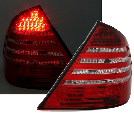 MERCEDES E W211 - Zadní světla LED EAGLE EYES - Červená