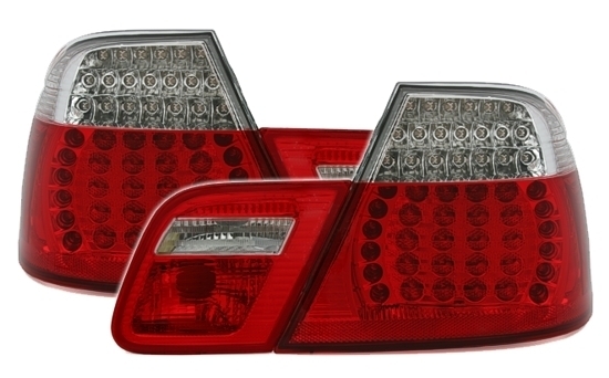BMW E46 COUPE 03- - Zadní světla LED EAGLE EYES - Červená