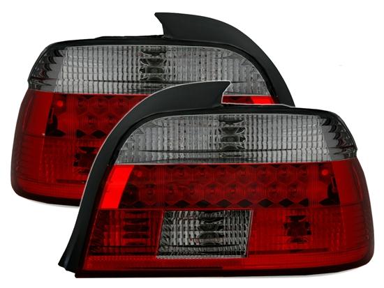 BMW E39 95-00 - Zadní světla LED EAGLE EYES - Červená/Kouřová