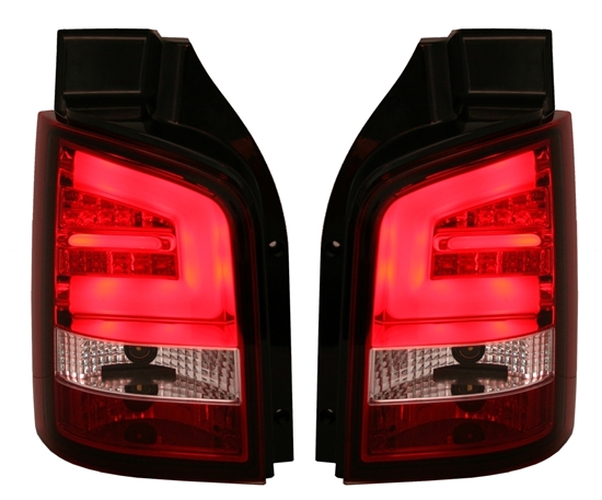 VW T5 - Zadní světla LED BAR - Červená