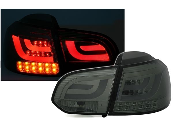 VW GOLF 6 - Zadní světla LED LIGHT BAR SONAR - Kouřová