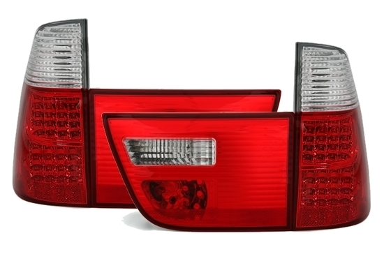 BMW X5 E53 - Zadní světla LED EAGLE EYES - Červená