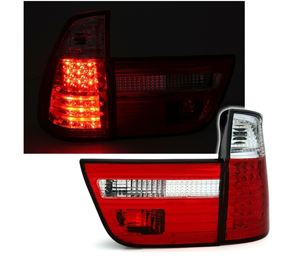 BMW X5 E53 - Zadní světla LED SONAR - Červená