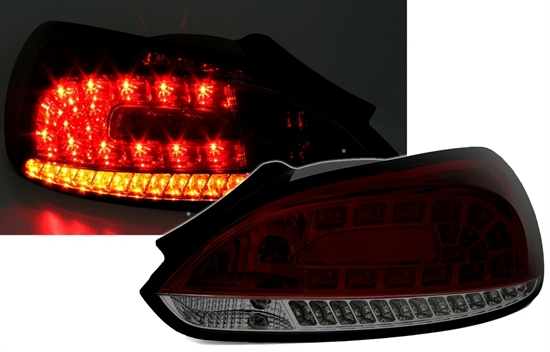 VW SCIROCCO - Zadní světla LED SONAR - Červená/Kouřová