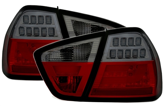 BMW E90 - Zadní světla LED LIGHT BAR SONAR - Červená/Kouřová