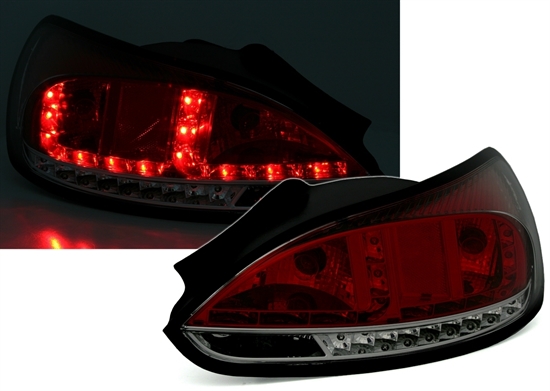 VW SCIROCCO - Zadní světla LED EAGLE EYES - Červená/Kouřová