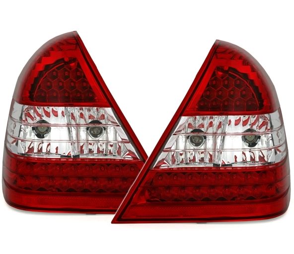 MERCEDES C W202 - Zadní světla LED - Červená