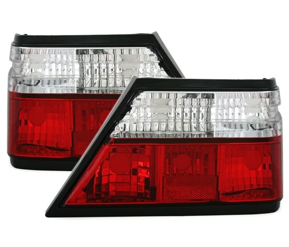 MERCEDES E W124 - Zadní světla Čirá - Červená