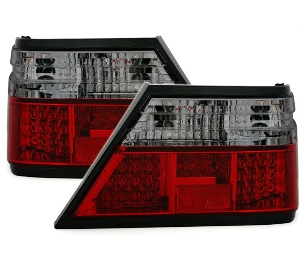 MERCEDES E W124 - Zadní světla LED - Červená/Kouřová