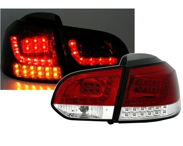 VW GOLF 6 - Zadní světla LED SONAR - Červená