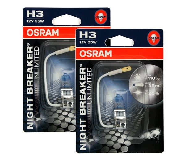 Žárovky OSRAM NIGHT BREAKER UNLIMITED H3 12V 55W