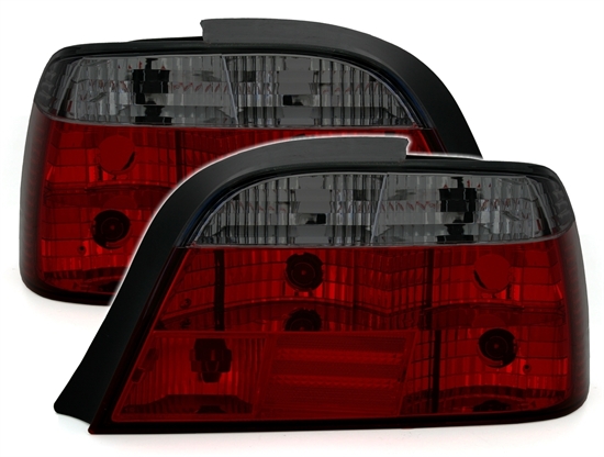 BMW E38 - Zadní světla Čirá - Červená/Kouřová
