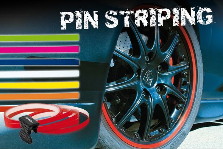 Samolepící pruhy PIN STRIPING - Oranžová