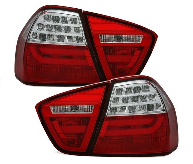 BMW E90 - Zadní světla LED LIGHT BAR EAGLE EYES - Červená