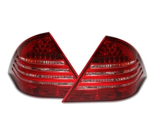 MERCEDES C W203 - Zadní světla LED - Červená