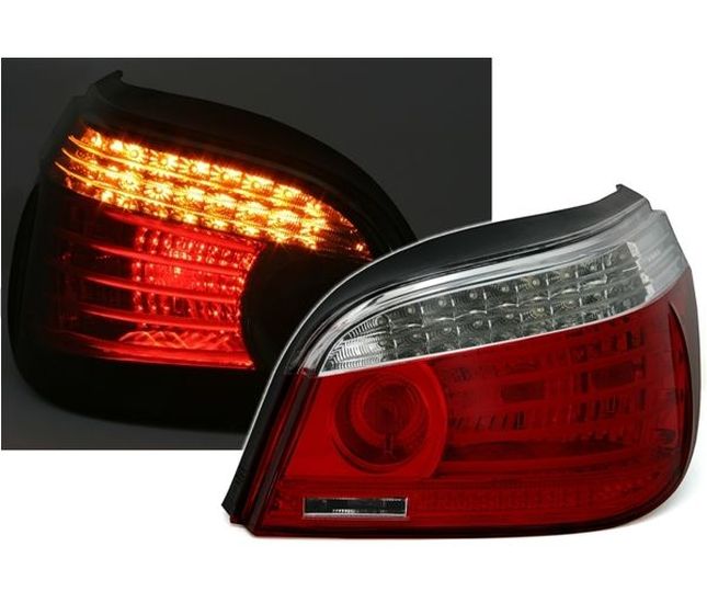 BMW E60 - Zadní světla LED DEPO - Červená