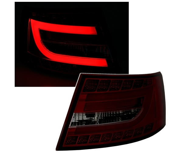 AUDI A6 4F - Zadní světla LED BAR 7 PIN - Červená/Kouřová