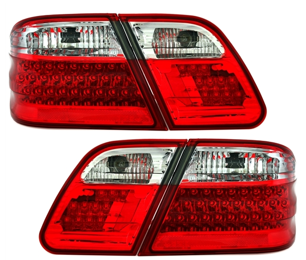 MERCEDES E W210 - Zadní světla LED EAGLE EYES - Červená