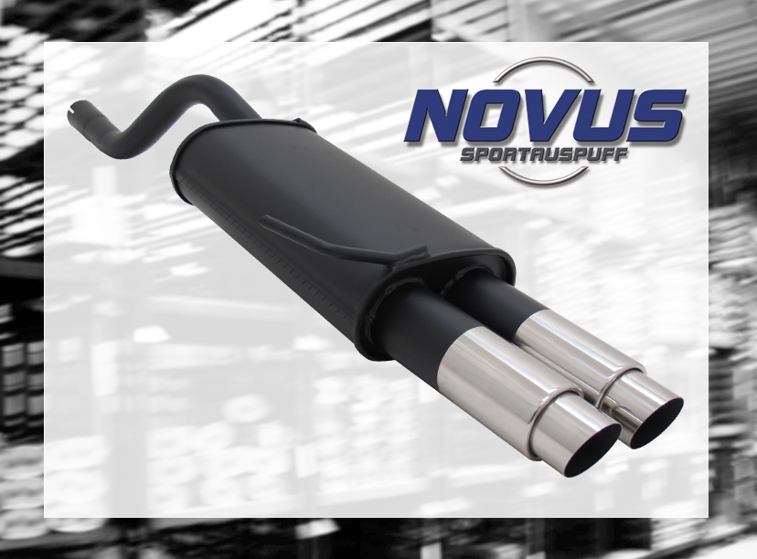 RENAULT CLIO 2 - Sportovní výfuk NOVUS N 2x76 GP-DESIGN