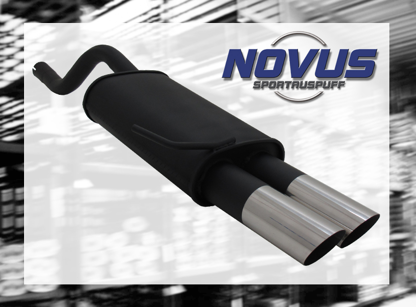 RENAULT CLIO 2 - Sportovní výfuk NOVUS N 2x76 MS-DESIGN
