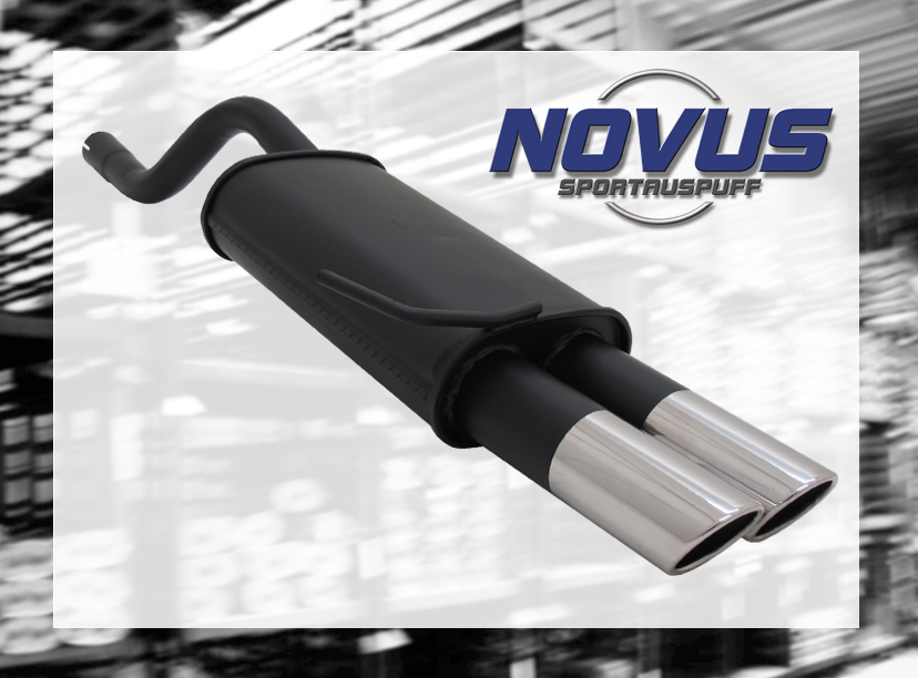 RENAULT CLIO 2 - Sportovní výfuk NOVUS N 2x76 SR-DESIGN