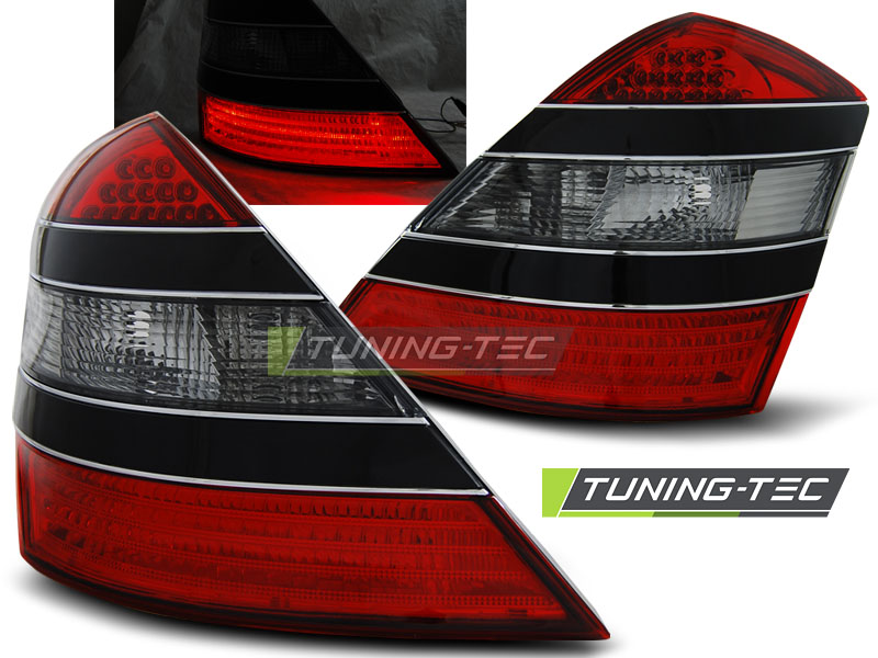 MERCEDES S W221 - Zadní světla LED - Červená/Černá