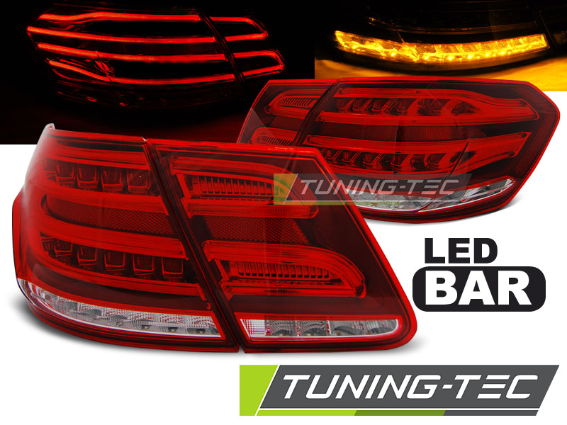 MERCEDES E W212 LIMO 09-13 - Zadní světla LED BAR - Červená