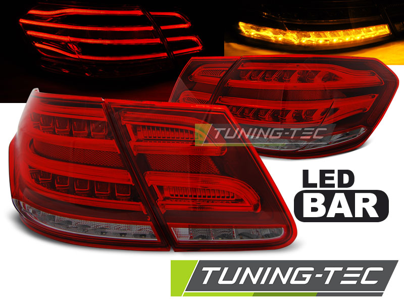 MERCEDES E W212 LIMO 09-13 - Zadní světla LED BAR - Červená/Kouřová