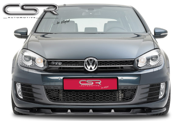 VW GOLF 6 GTI / GTD - Přední spoiler CUP GLOSSY CARBON CSR