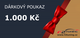 Elektronický dárkový poukaz F2Tuning v hodnotě 1000 Kč