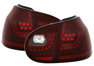 VW GOLF 5 1K - Zadní světla LED JOM - Cherry Červená