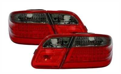 MERCEDES E W210 - Zadní světla LED DEPO - Červená/Kouřová