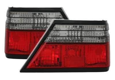MERCEDES E W124 - Zadní světla Čirá - Červená/Kouřová