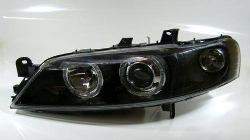 OPEL VECTRA B 95-99 - Přední světla Angel Eyes - Černá